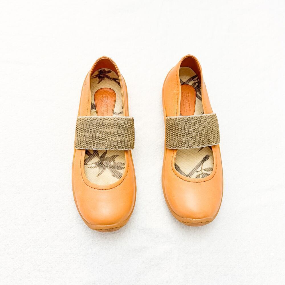 Born Açaí in Mandarin Elastic Top Comfort Ballet Flats Size 7 / 38 B90608
